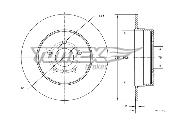 TOMEX Brakes TX 71-45...